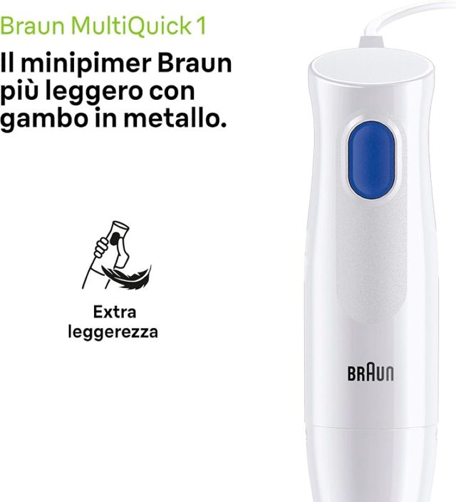 Braun batteur à main MQ10.201MWH