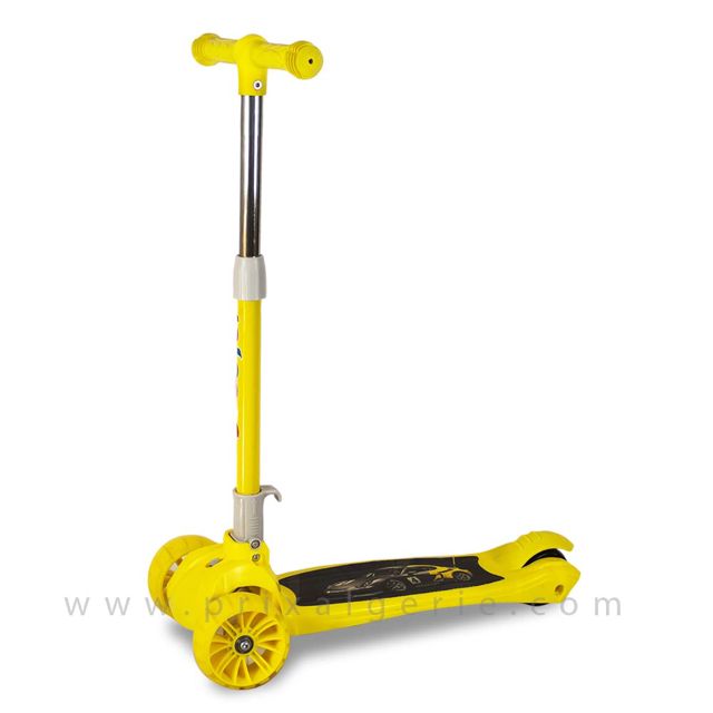 Trottinette vélo clignotantes Jaune