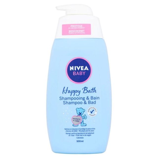 Nivea Shampooing et bain baby happy bath 500ML