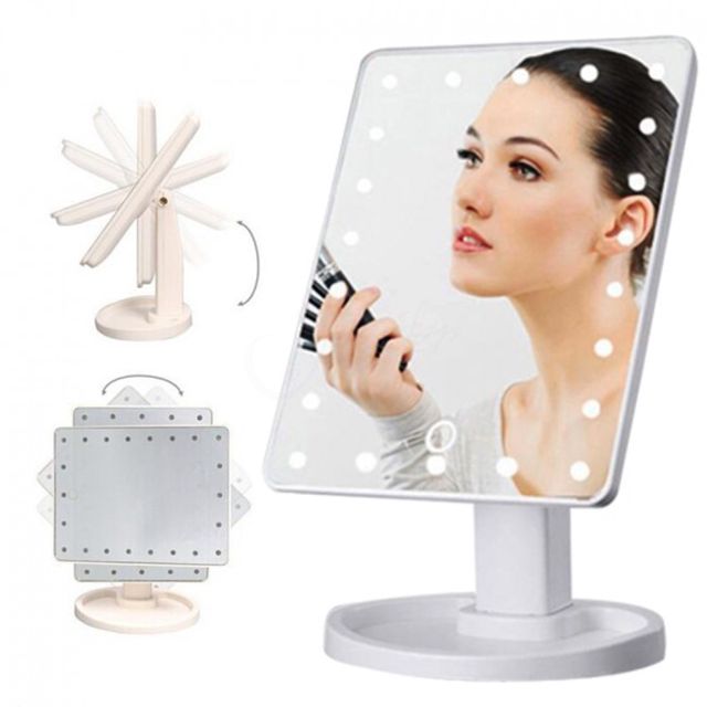 Miroir à LED de maquillage à 16 lumières