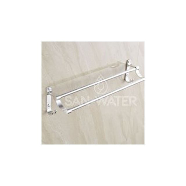 San-Water Porte serviette pour salle de bain 2 barres