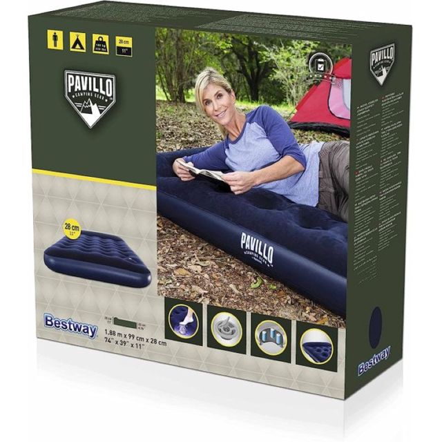 Bestway Matelas Gonflable 1 Place avec Pompe 67224