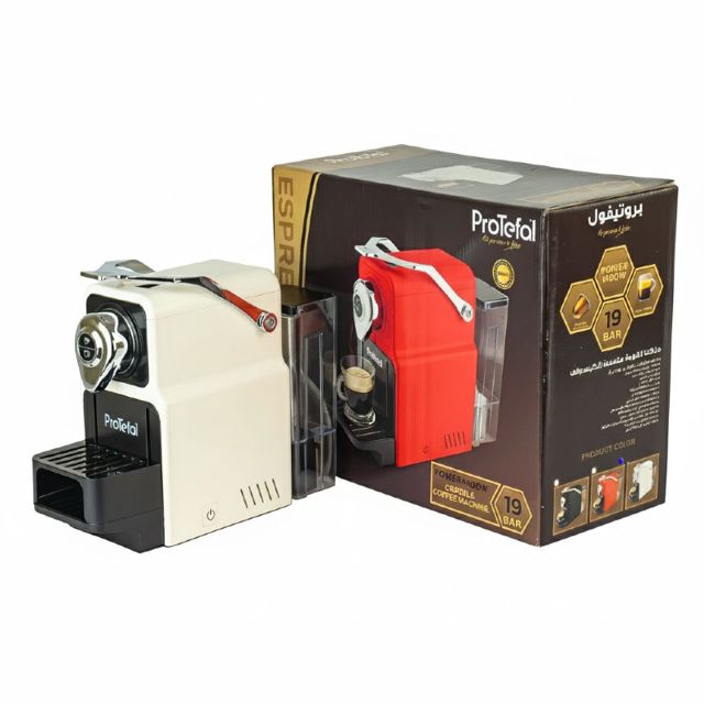 Protefal Machine à café Capsul Blanc 1400W EM-101C Blanc