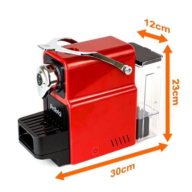 Protefal Machine à café Capsul Blanc 1400W EM-101C Rouge