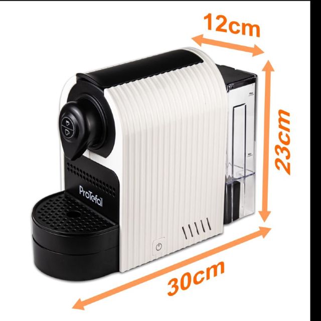 Protefal Machine à café Capsule 1400W EM-201C Blanc