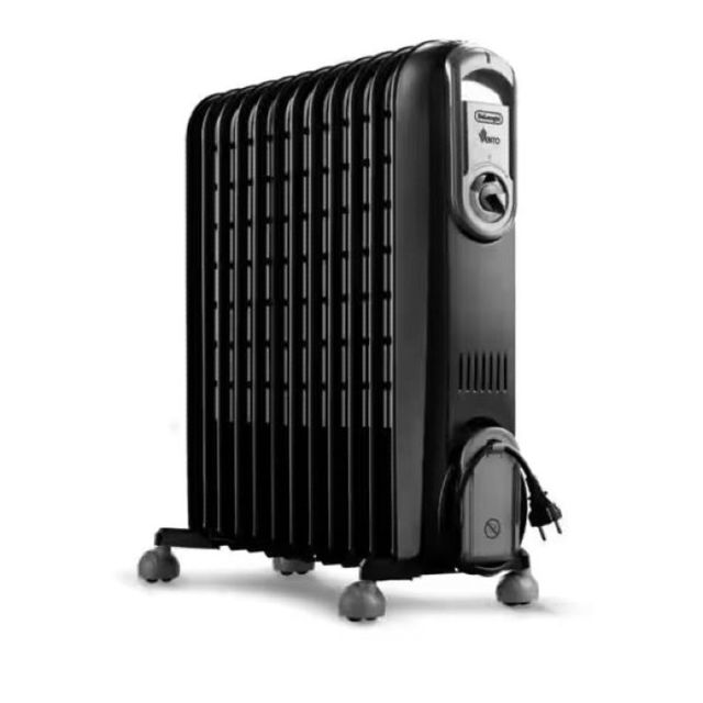 Delonghi Radiateur Bain d’Huile 2500W 12 Éléments V551225 BG