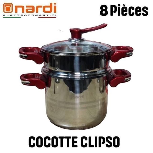 Nardi Lot de 2 cocotte minute 7+5Litres
