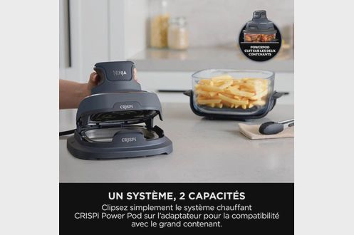 Ninja Crispi Airfryer en verre FN101EUGY Bleu Gris FN101EUGY