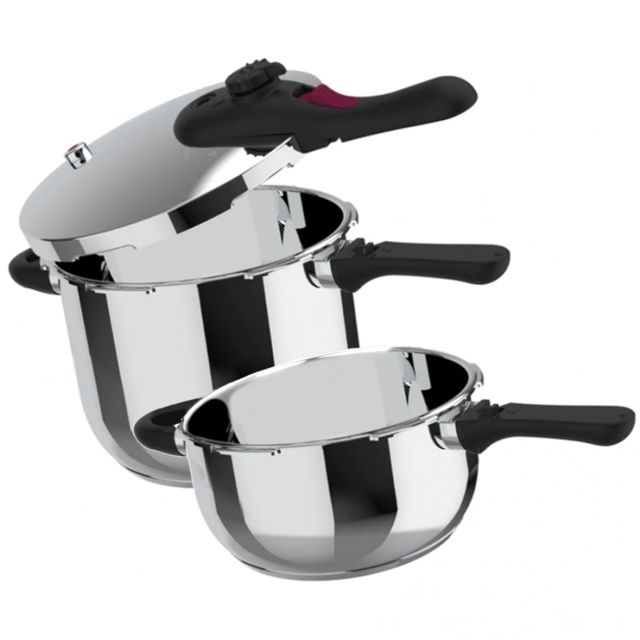 TAURUS lot de 2 cocotte rapide 4+6L
