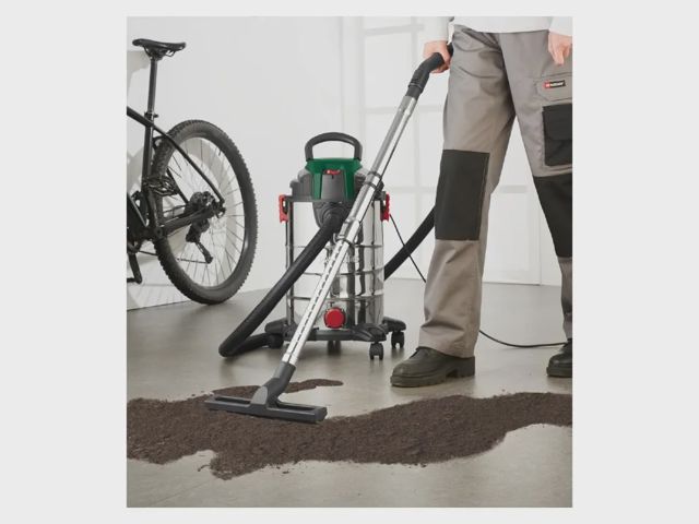 Parkside PWD 25 C4 Aspirateur Eau Poussière 1400W 25L Inox