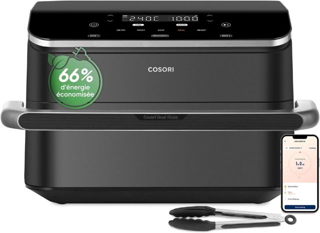 Cosori air frayer 10L twinfry friteuse smar 4 resistance