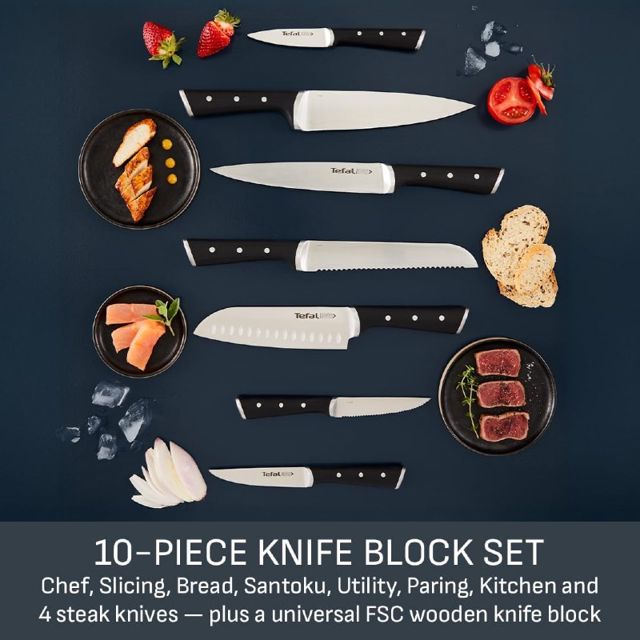 Tefa couteaux de cuisine Ice Force 10 Piece K232SA04