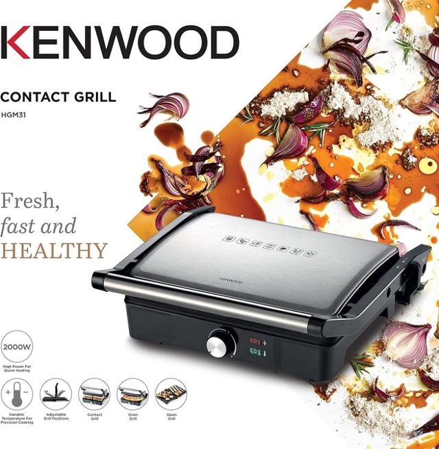 kenwood panineuse 3 position 2000w HGM31
