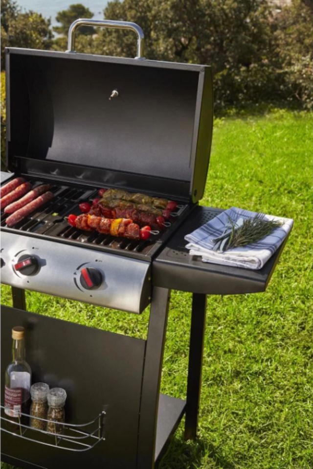 SIMPL Barbecue à Gaz 3 feux sur Roues Seattle