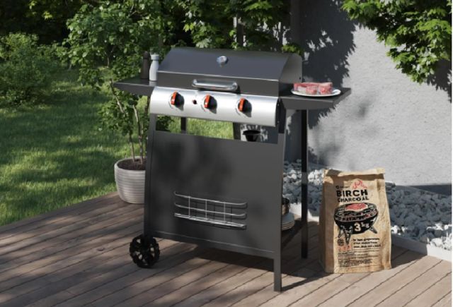 SIMPL Barbecue à Gaz 3 feux sur Roues Seattle