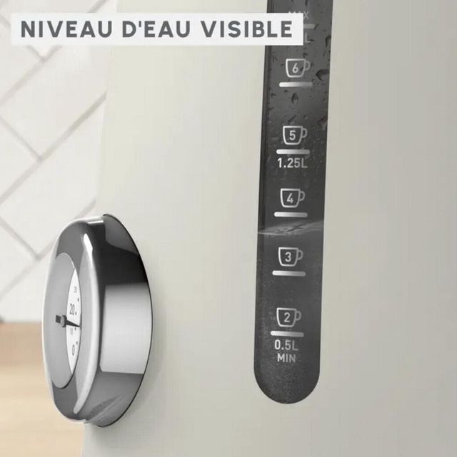 Moulinex bouilloire soleil ivoir 1.7L 2400W BY355EA0