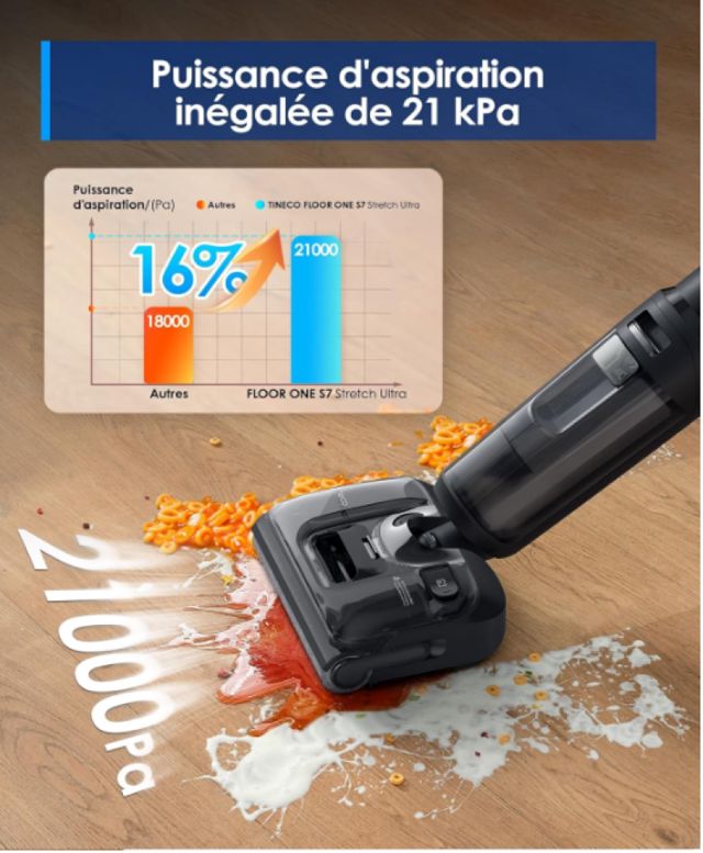 Tineco Floor One S7 Stretch Ultra Aspirateur Laveur
