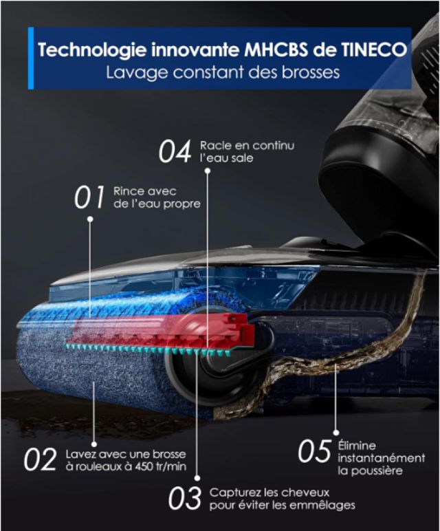 Tineco Floor One S7 Stretch Ultra Aspirateur Laveur