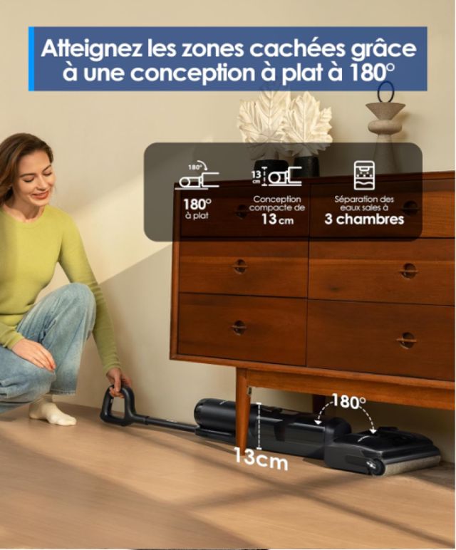 Tineco Floor One S7 Stretch Ultra Aspirateur Laveur