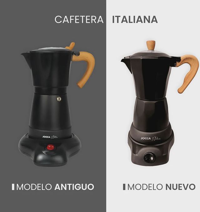 Jocca Cafetière Italienne Électrique Nature Line 6 Tasses