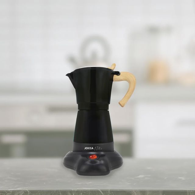 Jocca Cafetière Italienne Électrique Nature Line 6 Tasses
