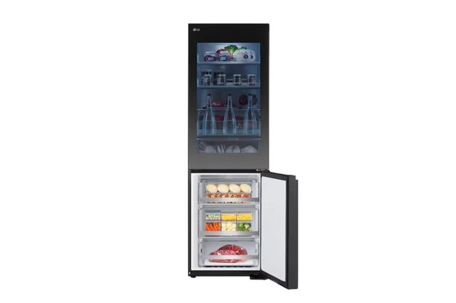 LG Réfrigérateur combiné GBG5160CEV 349 L noir acier