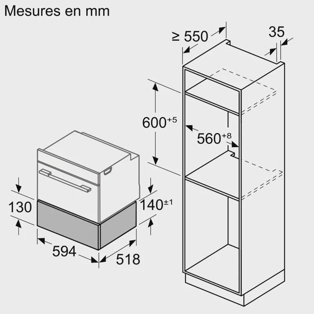 Siemens tiroir chauffant iQ700 BI710C1B1