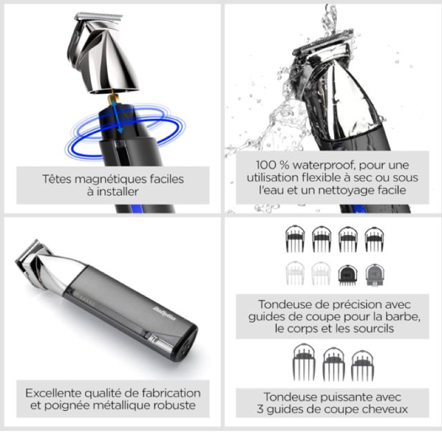 BABYLISS Tondeuse multifonctions 15 EN 1 MT996E