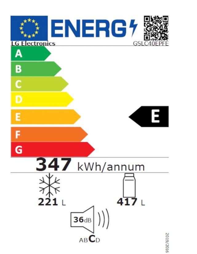 Réfrigérateur Américain LG GSLC40EPFE 638 L