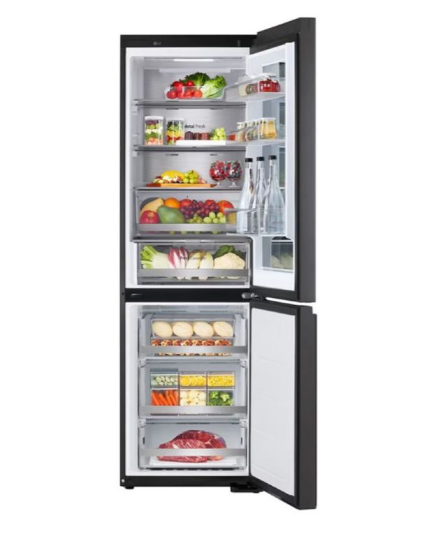 LG Réfrigérateur combiné GBG5160CEV 349 L noir acier