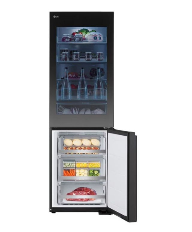 LG Réfrigérateur combiné GBG5160CEV 349 L noir acier