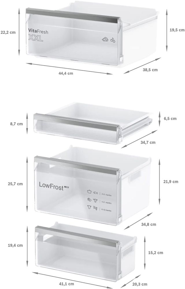 Bosch Réfrigérateur combiné intégrable Série 4 KIV86VSE0