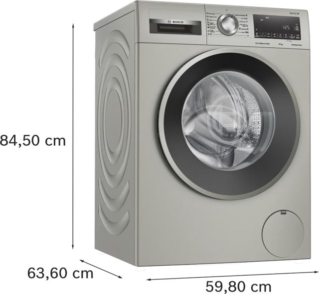 Lave-linge Bosch Série 6 WUU28T8XES inox anti-traces 8 kg