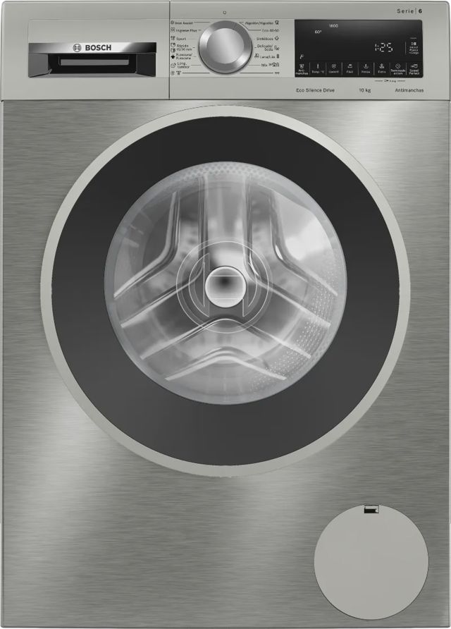 Lave-linge Bosch Série 6 WUU28T8XES inox anti-traces 8 kg