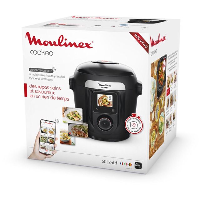 Moukinex cookeo multicuiseur 6L CONNECT WIFI CE952810