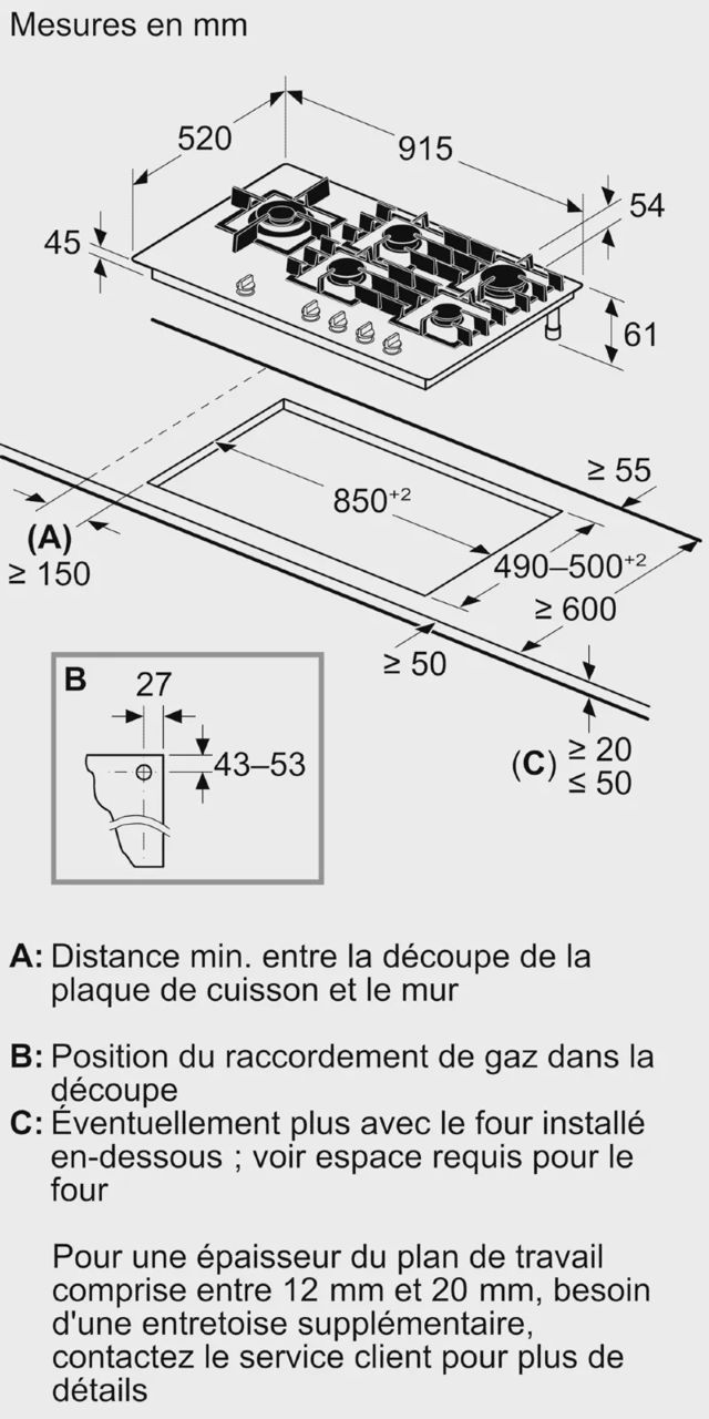 Bosch Plaque de Cuisson Série 8 PRS9A6H40