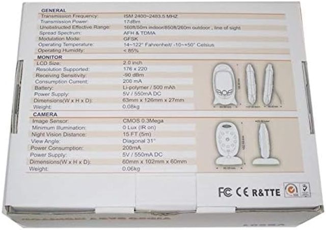 Baby Phone moniteur vidéo vb601sans fil