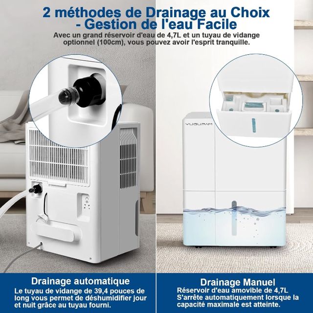 VALBERG Déshumidificateur purificateur d'air 30L/H