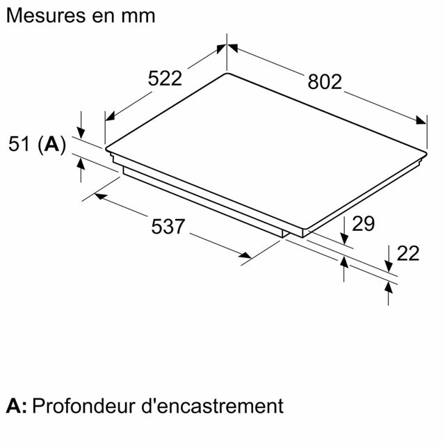 Bosch plaque de cuisson a induction 80cm PXE831HC1E