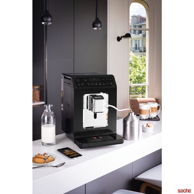 Machine Café Grain Krups Evidence EA890810 Mousseur Lait