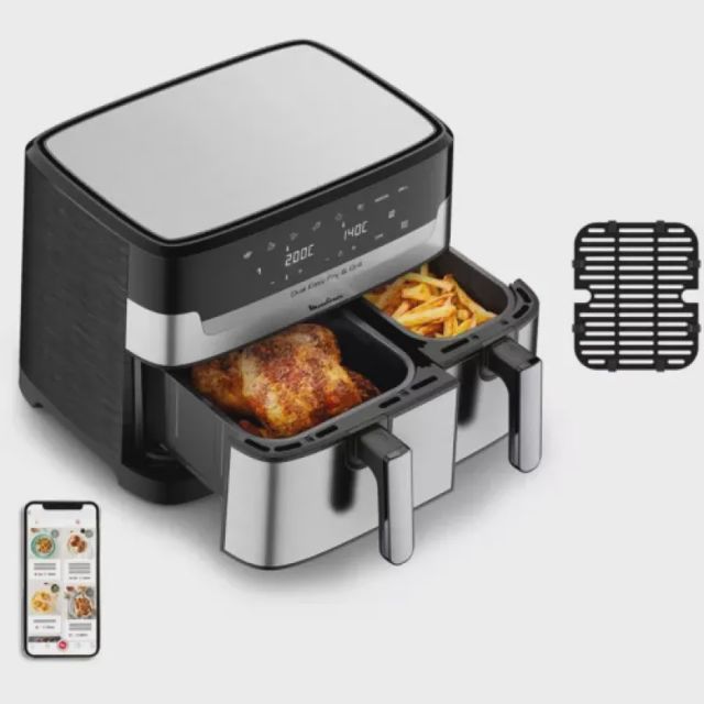 Moulinex Airfryer Double 8,3 L EZ905D20 Inox