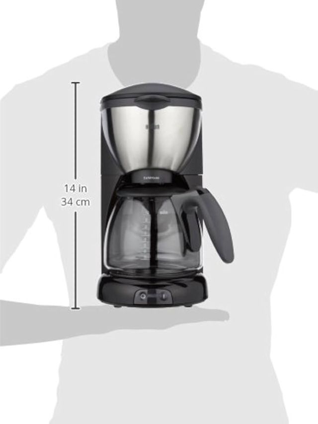 Braun Cafetière Filtre WKF570-1 1100 W Inox-Noir