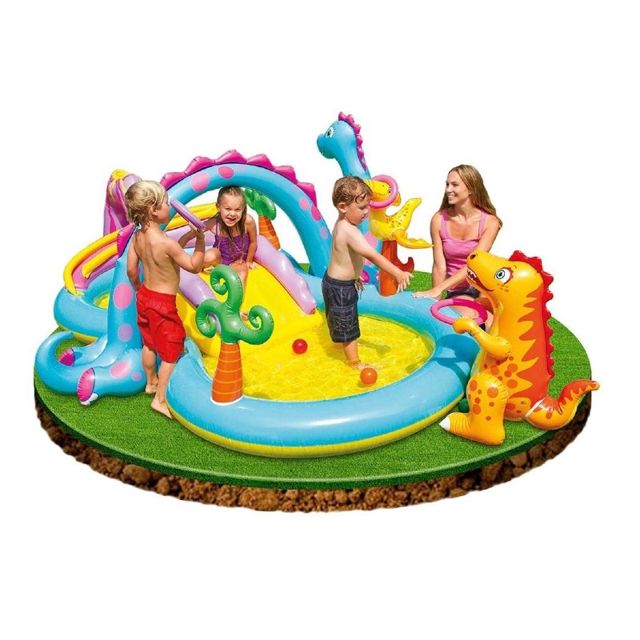 Intex Piscine Toboggan 302x229x112 cm 57135NP