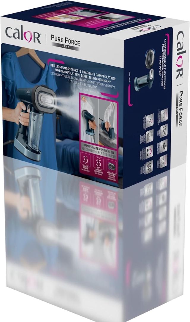 Calor defroisseur fer a repasser pur force 3en1 dt8755