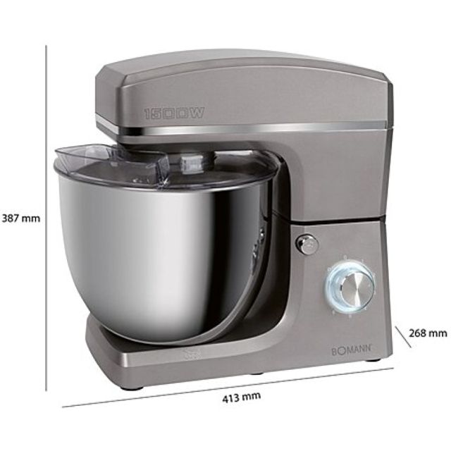 Bomann Pétrin robot pâtissier 1500W 10l KM 6036 CB