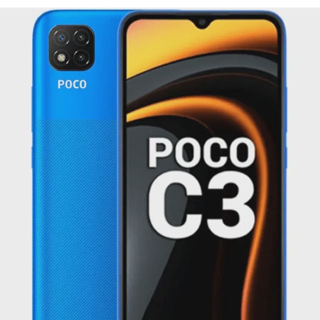POCO C3 4GB RAM , 64GB storage