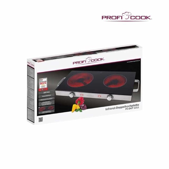 ProfiCook Double plaque de cuisson 2800 W - PC-DKP 1211