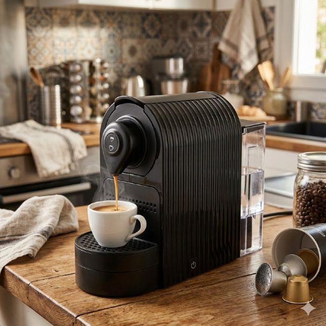 Protefal machine a café capsule 1400W EM-201C Noir