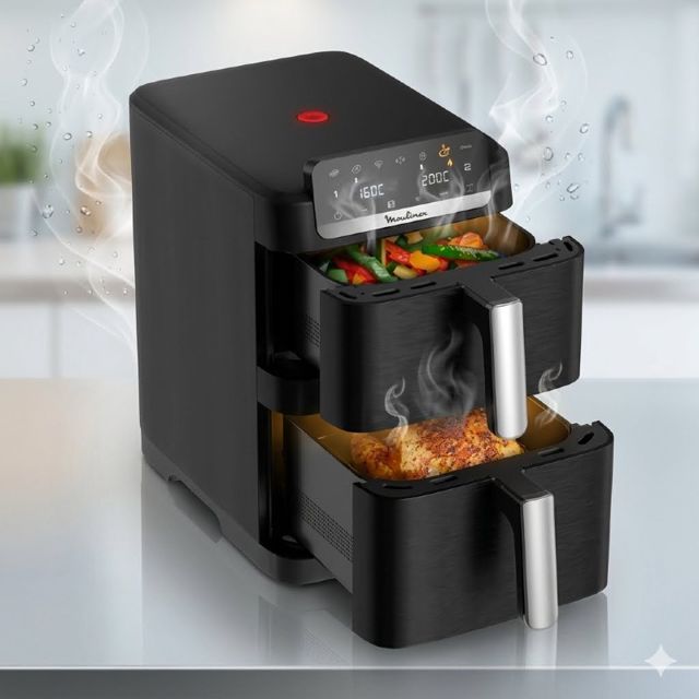 Moulinex friteuse Air Fryer Crispy Stack 10 L EZ7528F