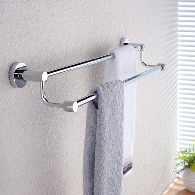 San-Water Porte serviette pour salle de bain 2 barres